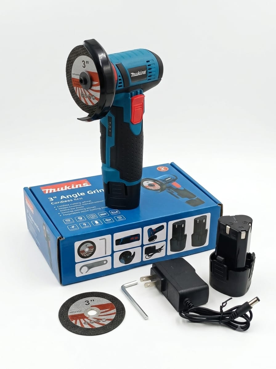 AMOLADORA ANGULAR RECARGABLE DE 3 PULGAD