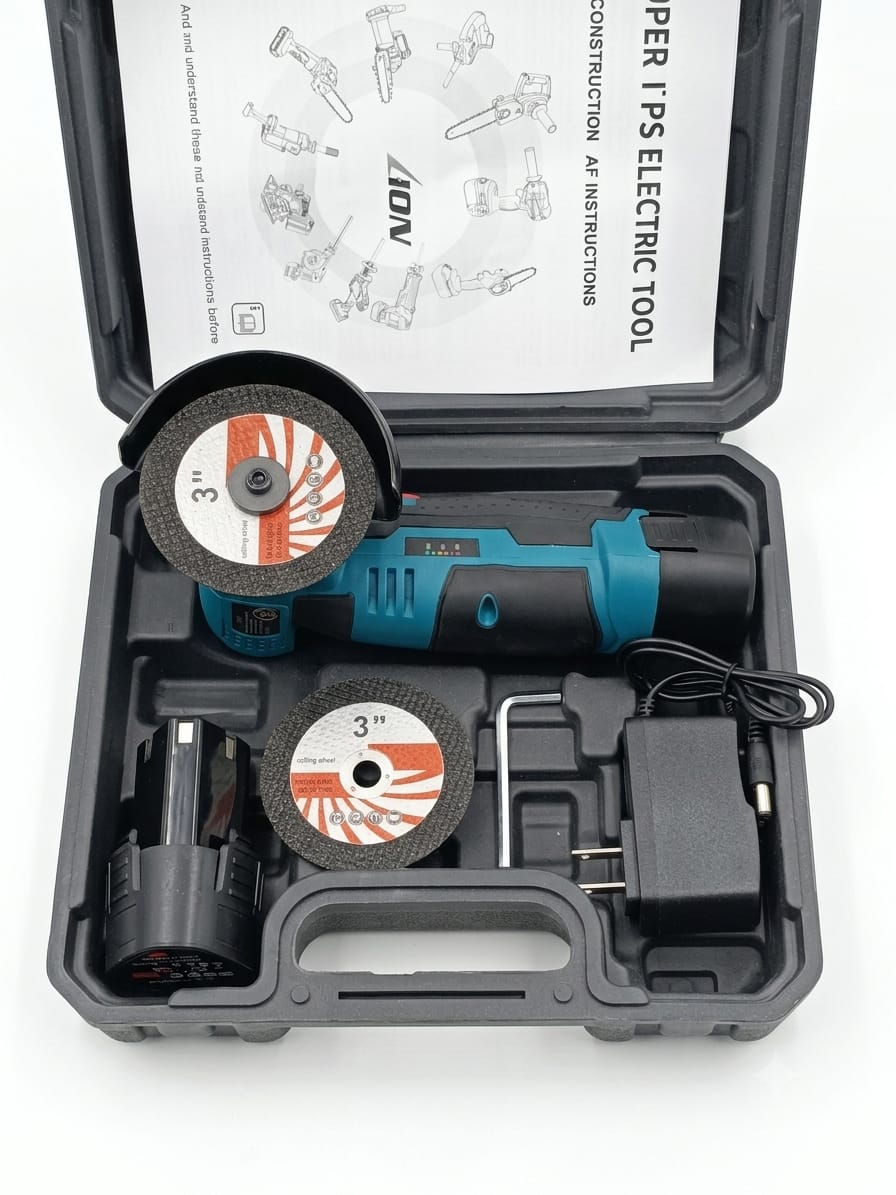 AMOLADORA ANGULAR RECARGABLE DE 3 PULGAD