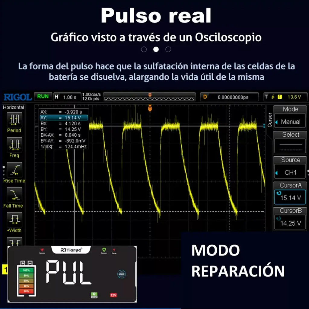 arrancador de batería inteligente 12V