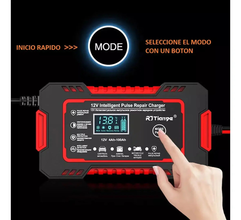 arrancador de batería inteligente 12V