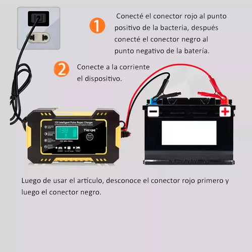 arrancador de batería inteligente 12V