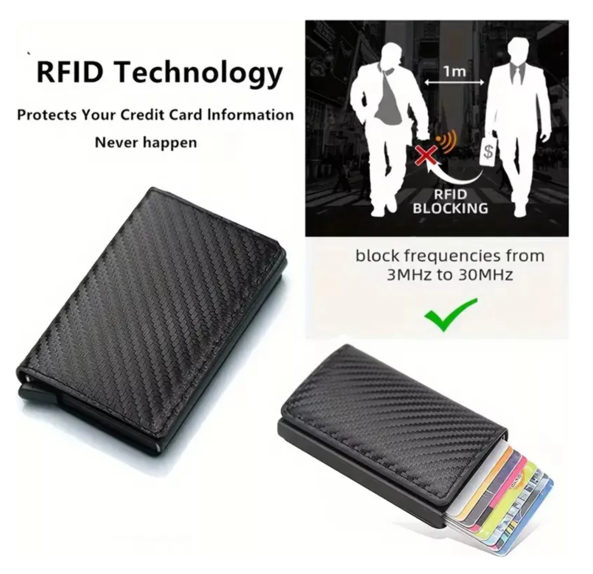 Cartera Aluminio Proteccion RFID