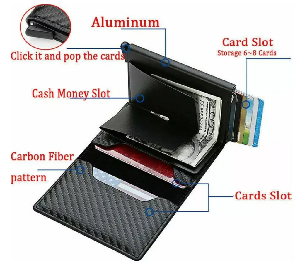 Cartera Aluminio Proteccion RFID