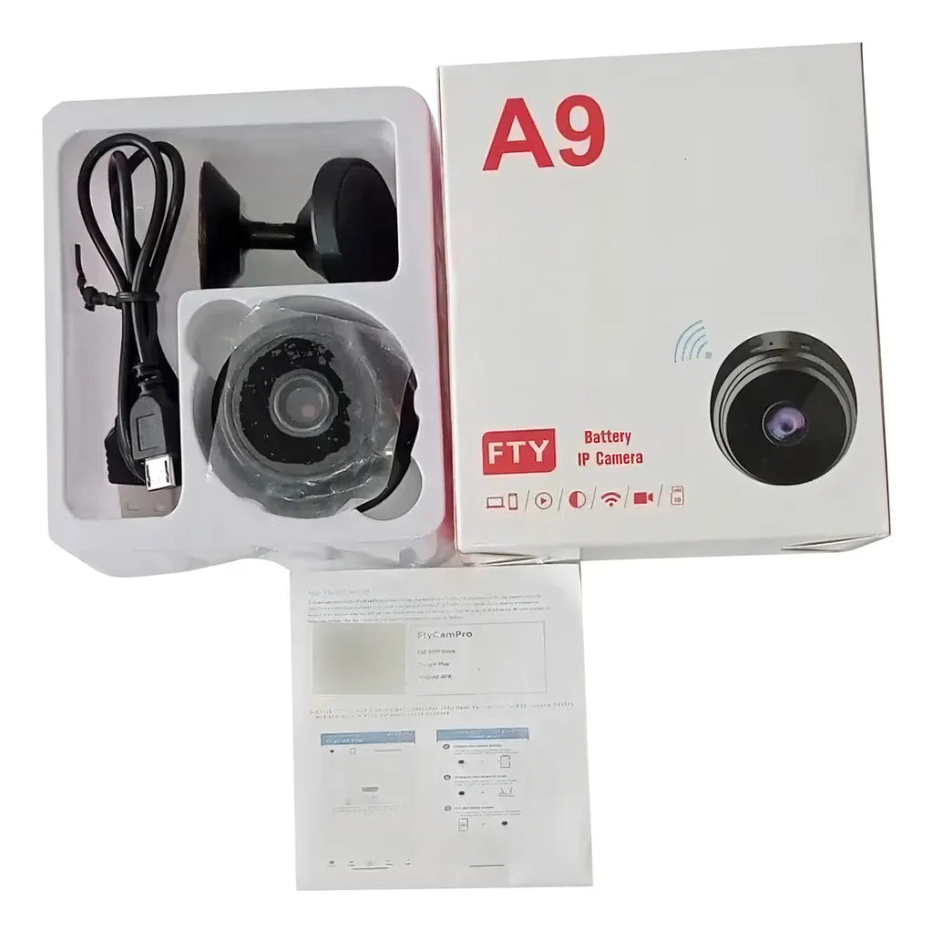 Mini Camara Espia Wifi Negra Recargable